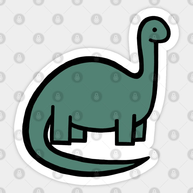 Sage Green Dinosaur Sticker by UndrDesertMoons